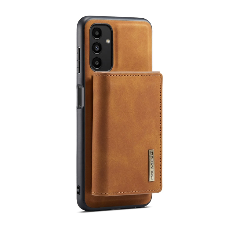 For Samsung Galaxy A13 4G DG.MING M1 Series 3-Fold Multi Card Wallet  Phone Case(Brown) - Galaxy Phone Cases by DG.MING | Online Shopping UK | buy2fix