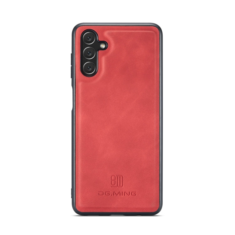 For Samsung Galaxy A13 5G DG.MING M2 Series 3-Fold Multi Card Bag Phone Case(Red) - Galaxy Phone Cases by DG.MING | Online Shopping UK | buy2fix