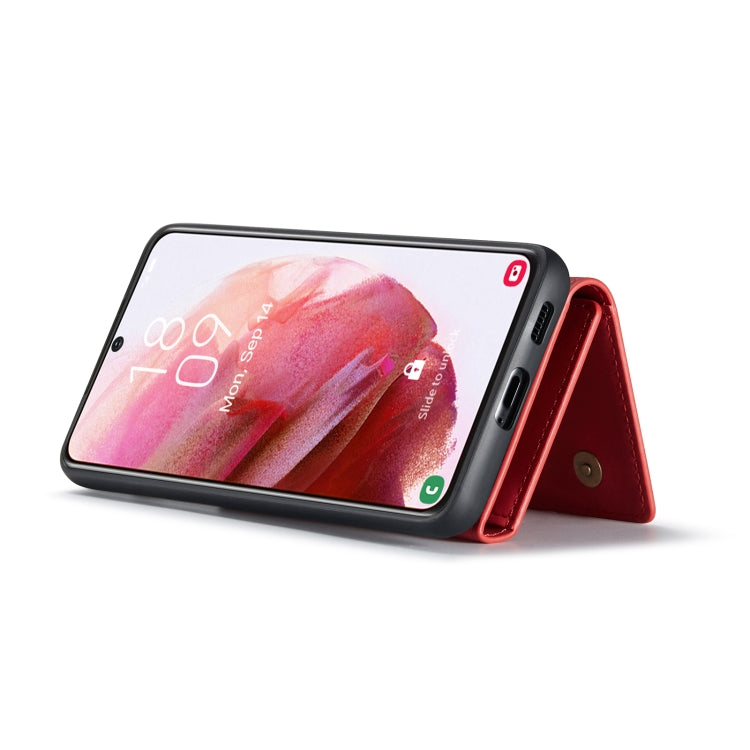 For Samsung Galaxy S22 5G DG.MING M1 Series 3-Fold Multi Card Wallet Phone Case(Red) - Galaxy S22 5G Cases by DG.MING | Online Shopping UK | buy2fix