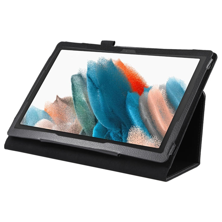 For Samsung Galaxy Tab A8 10.5 2021 Litchi Texture Solid Color Leather Tablet Case(Black) - Other Galaxy Tab PC by buy2fix | Online Shopping UK | buy2fix