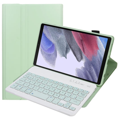 A220 Candy Color TPU Detachable Bluetooth Keyboard Leather Case with Bracket For Samsung Galaxy Tab A7 Lite 8.7 T220 / T225(Light Green) - Samsung Keyboard by buy2fix | Online Shopping UK | buy2fix