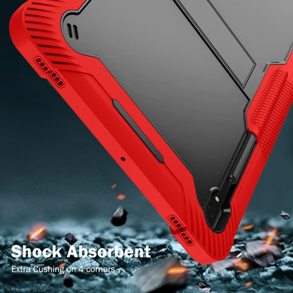 For Samsung Galaxy Tab S9  Ultra / S8 Ultra Silicone + PC Shockproof Protective Tablet Case(Red + Black) - Galaxy Tab S8 Ultra Cases by buy2fix | Online Shopping UK | buy2fix