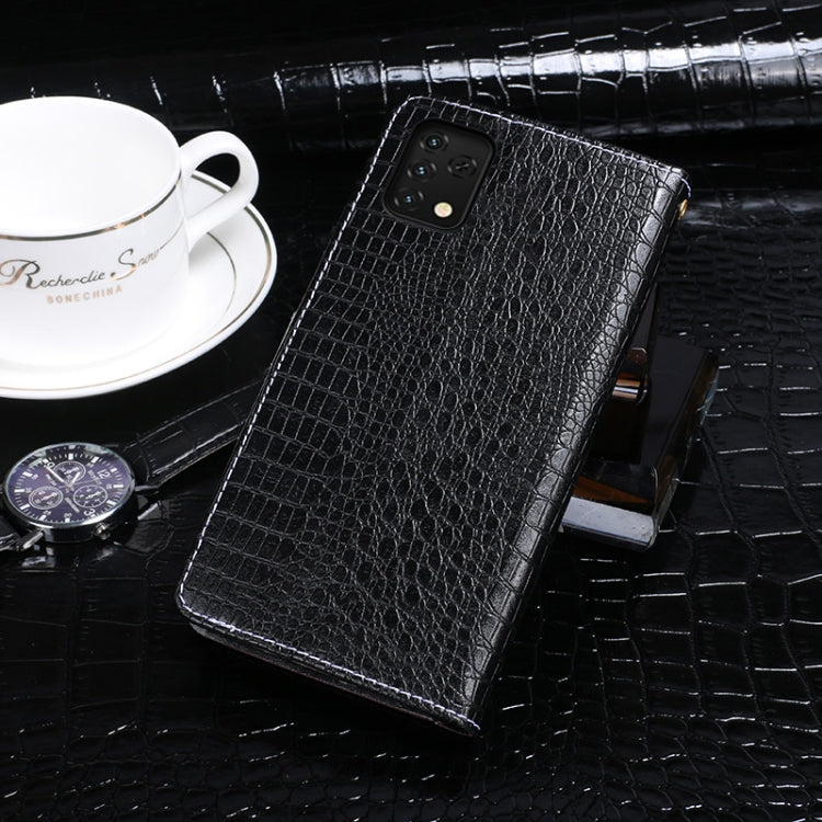 For Umidigi A11S idewei Crocodile Texture Leather Phone Case(Black) - More Brand by idewei | Online Shopping UK | buy2fix