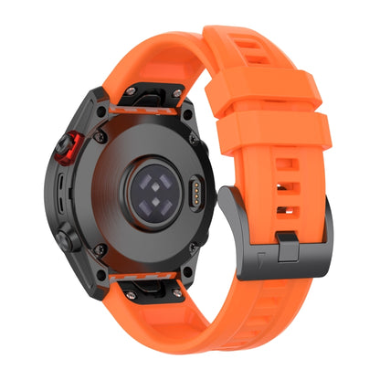 For Garmin Fenix 7 Quick Release Silicone Watch Band(Orange) - Watch Bands by buy2fix | Online Shopping UK | buy2fix