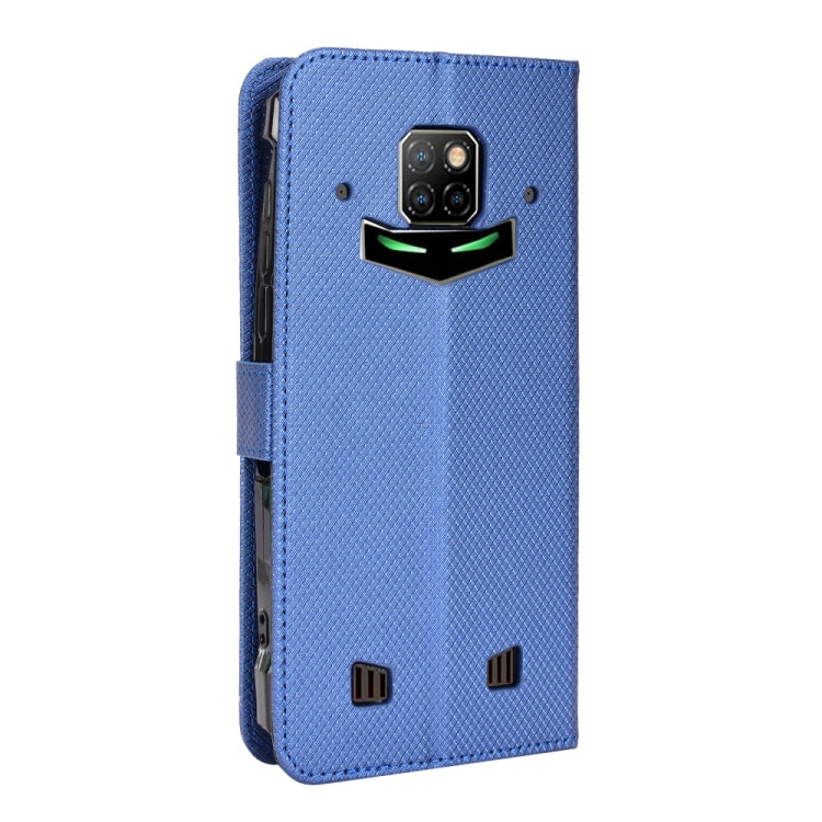 For Doogee S88 Pro / S88 Plus Diamond Texture Leather Phone Case(Blue) - Doogee Cases by buy2fix | Online Shopping UK | buy2fix