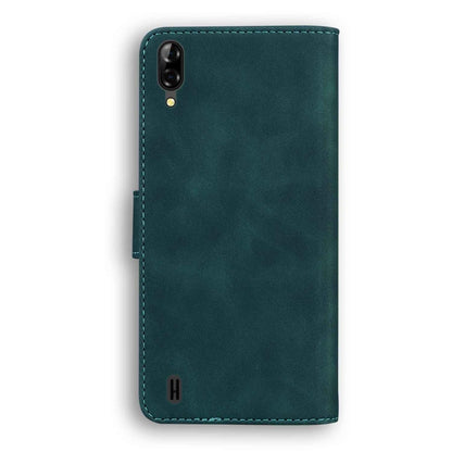 For Blackview A60 Skin Feel Pure Color Flip Leather Phone Case(Green) - More Brand by buy2fix | Online Shopping UK | buy2fix