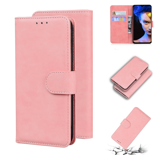 For Blackview A60 Skin Feel Pure Color Flip Leather Phone Case(Pink) - More Brand by buy2fix | Online Shopping UK | buy2fix