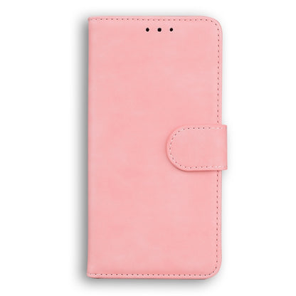 For Blackview A60 Pro Skin Feel Pure Color Flip Leather Phone Case(Pink) - More Brand by buy2fix | Online Shopping UK | buy2fix