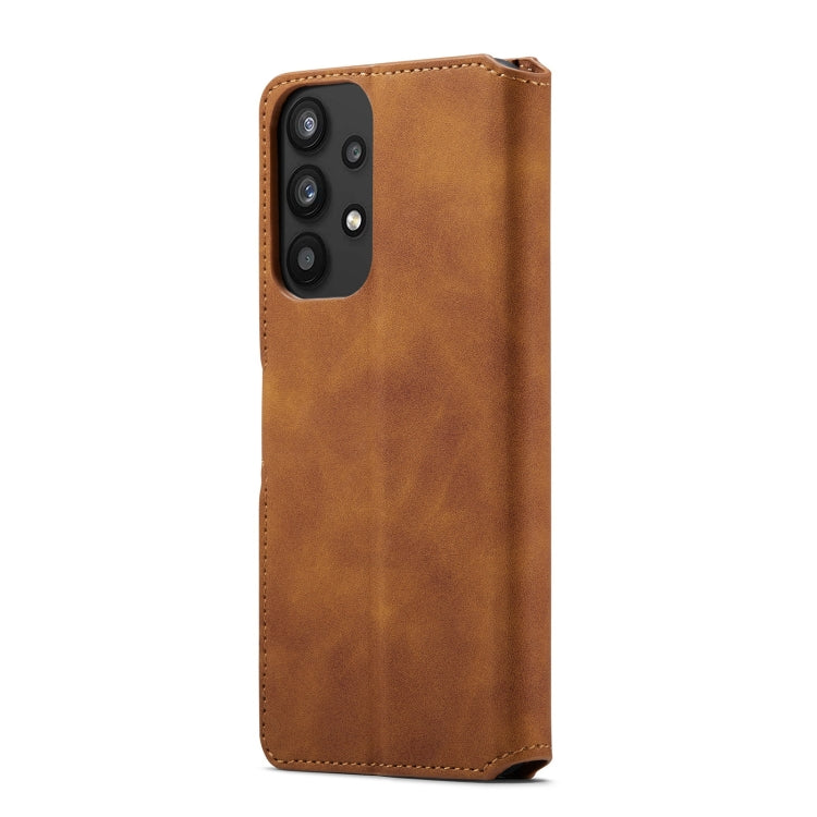 For Samsung Galaxy A33 5G DG.MING Retro Oil Edge Flip Leather Phone Case(Brown) - Galaxy Phone Cases by DG.MING | Online Shopping UK | buy2fix