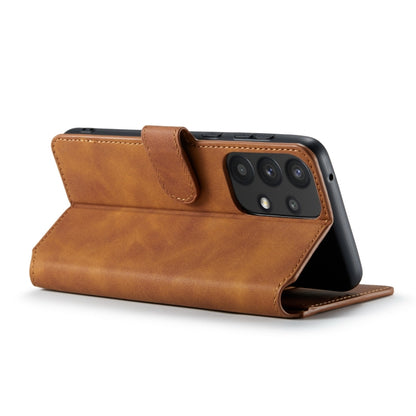 For Samsung Galaxy A33 5G DG.MING Retro Oil Edge Flip Leather Phone Case(Brown) - Galaxy Phone Cases by DG.MING | Online Shopping UK | buy2fix