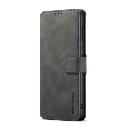 For Samsung Galaxy A33 5G DG.MING Retro Oil Edge Flip Leather Phone Case(Grey) - Galaxy Phone Cases by DG.MING | Online Shopping UK | buy2fix