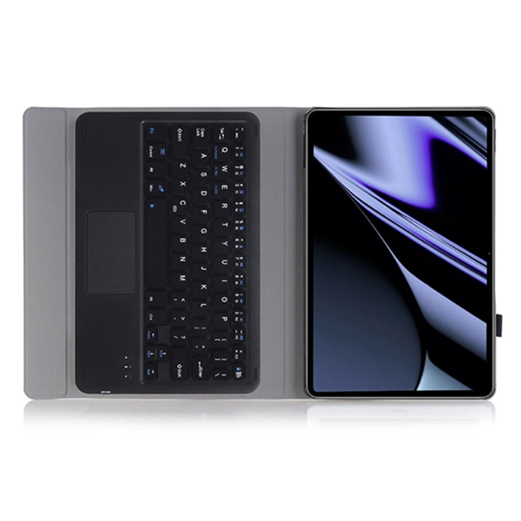 OP11-A Lambskin Texture Ultra-thin Bluetooth Keyboard Leather Case with Touchpad For OPPO Pad 11 inch(Black) - Others Keyboard by buy2fix | Online Shopping UK | buy2fix