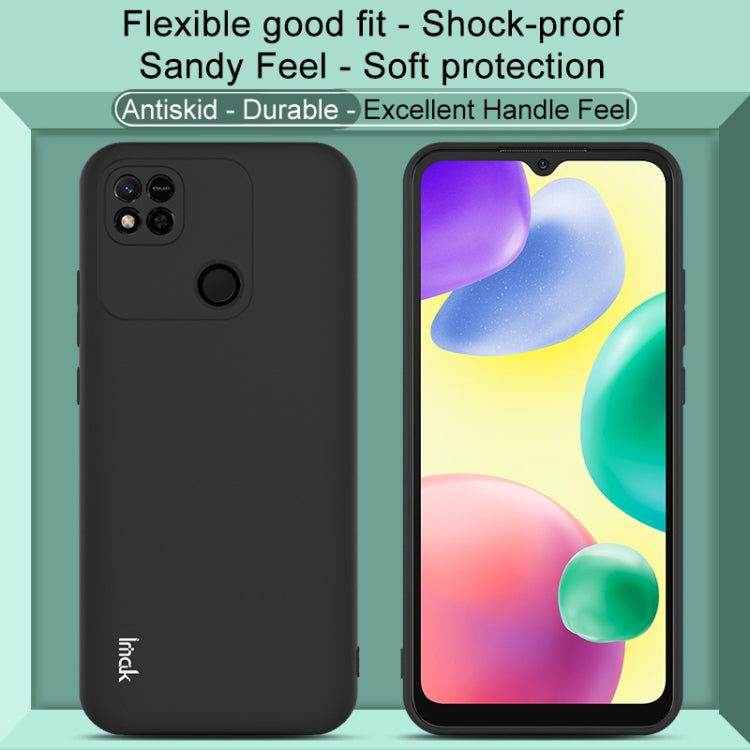 For Xiaomi Redmi 10A 4G IMAK UC-3 Series Shockproof Frosted TPU Phone Case(Black) - Xiaomi Cases by imak | Online Shopping UK | buy2fix