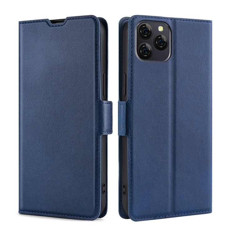 For Blackview A95 Ultra-thin Voltage Side Buckle PU + TPU Leather Phone Case(Blue) - More Brand by buy2fix | Online Shopping UK | buy2fix