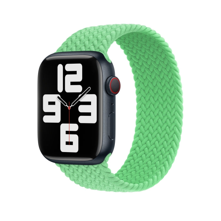 165mm Nylon Braided Watch Band For Apple Watch Ultra 49mm&Watch Ultra 2 49mm / Series 9&8&7 45mm / SE 3&SE 2&6&SE&5&4 44mm / 3&2&1 42mm(Green) - Watch Bands by buy2fix | Online Shopping UK | buy2fix