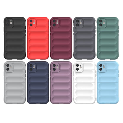 For iPhone 11 Magic Shield TPU + Flannel Phone Case (Purple) - iPhone 11 Cases by buy2fix | Online Shopping UK | buy2fix