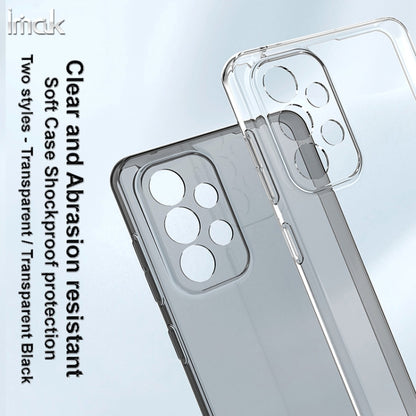 For Samsung Galaxy A73 5G IMAK UX-5 Series Claer TPU Phone Case(Transparent Black) - Galaxy Phone Cases by imak | Online Shopping UK | buy2fix