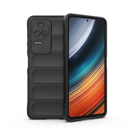 For Xiaomi Redmi K40S Magic Shield TPU + Flannel Phone Case(Black) - Xiaomi Cases by buy2fix | Online Shopping UK | buy2fix