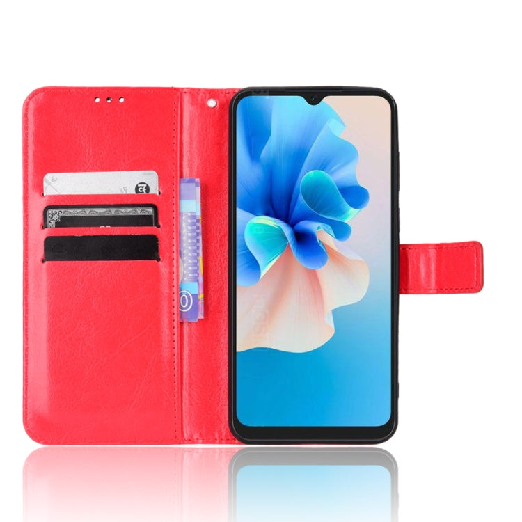 For Blackview A55 Pro Retro Crazy Horse Texture Leather Phone Case(Red) - More Brand by buy2fix | Online Shopping UK | buy2fix