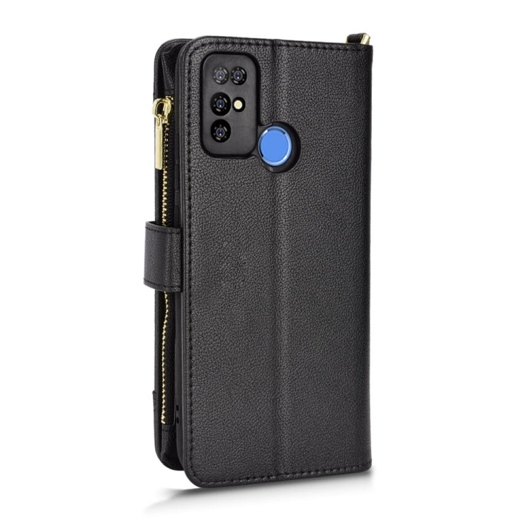 For Doogee X96 Pro Litchi Texture Zipper Leather Phone Case(Black) - Doogee Cases by buy2fix | Online Shopping UK | buy2fix