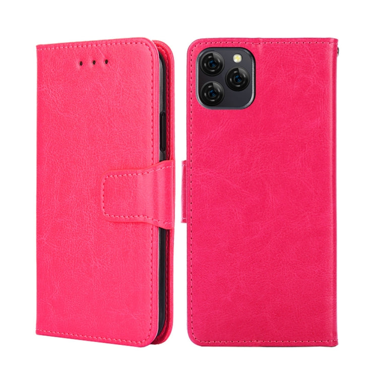 For Blackview A95 Crystal Texture Leather Phone Case(Rose Red) - More Brand by buy2fix | Online Shopping UK | buy2fix