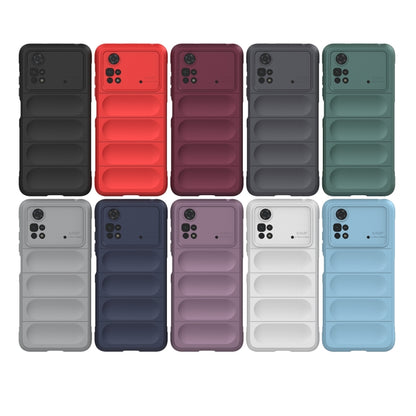 For Xiaomi Poco M4 Pro 4G Magic Shield TPU + Flannel Phone Case(White) - Xiaomi Cases by buy2fix | Online Shopping UK | buy2fix