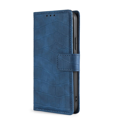 For Blackview A70 Skin Feel Crocodile Magnetic Clasp Leather Phone Case(Blue) - More Brand by buy2fix | Online Shopping UK | buy2fix