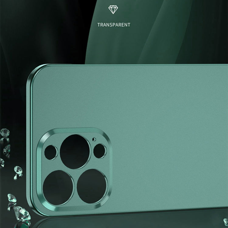 For iPhone 12 Pro Electroplating Frosted Frameless Phone Case(Green) - iPhone 12 / 12 Pro Cases by buy2fix | Online Shopping UK | buy2fix