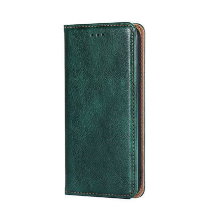 For Ulefone Note 12P Gloss Oil Solid Color Magnetic Flip Leather Phone Case(Green) - Ulefone Cases by buy2fix | Online Shopping UK | buy2fix