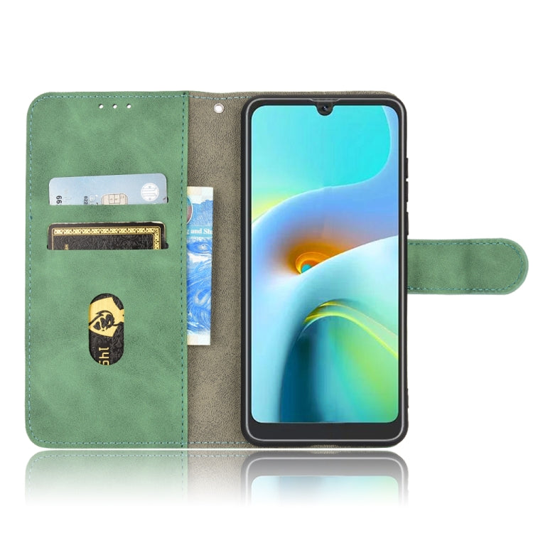 For Blackview A50 Skin Feel Magnetic Flip Leather Phone Case(Green) - More Brand by buy2fix | Online Shopping UK | buy2fix