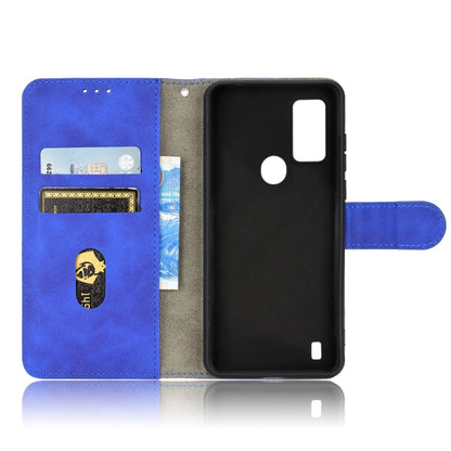 For Blackview A50 Skin Feel Magnetic Flip Leather Phone Case(Blue) - More Brand by buy2fix | Online Shopping UK | buy2fix