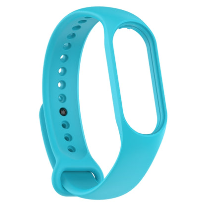 For Xiaomi Mi Band 7 / 7NFC / 6 / 6 NFC / 5 / 5 NFC / Amazfit Band 5 Official Silicone Watch Band(Sky Blue) - Watch Bands by buy2fix | Online Shopping UK | buy2fix