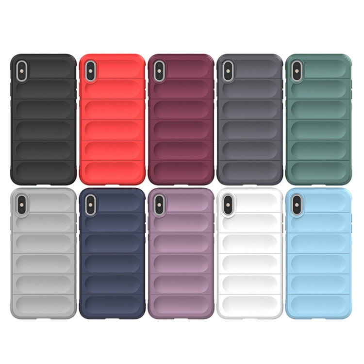 For iPhone X / XS Magic Shield TPU + Flannel Phone Case(White) - More iPhone Cases by buy2fix | Online Shopping UK | buy2fix