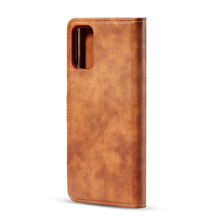 For Galaxy S20 Ultra DG.MING Crazy Horse Texture Flip Detachable Magnetic Leather Case with Holder & Card Slots & Wallet(Brown) - Galaxy Phone Cases by DG.MING | Online Shopping UK | buy2fix