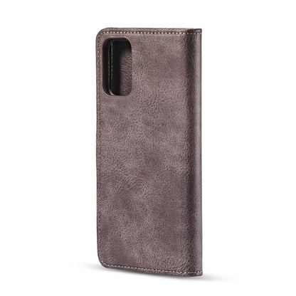 For Galaxy S20 Ultra DG.MING Crazy Horse Texture Flip Detachable Magnetic Leather Case with Holder & Card Slots & Wallet(Grey) - Galaxy Phone Cases by DG.MING | Online Shopping UK | buy2fix