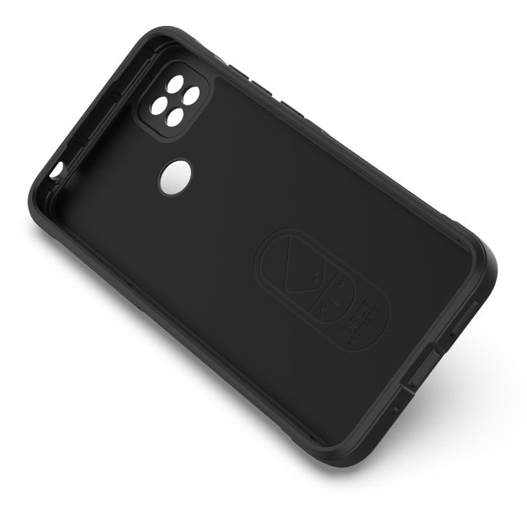 For Xiaomi Redmi 9C Magic Shield TPU + Flannel Phone Case(Black) - Xiaomi Cases by buy2fix | Online Shopping UK | buy2fix