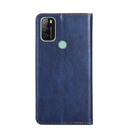 For Blackview A70 Gloss Oil Solid Color Magnetic Leather Phone Case(Blue) - More Brand by buy2fix | Online Shopping UK | buy2fix