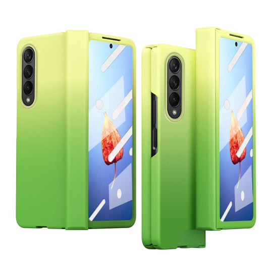 For Samsung Galaxy Z Fold4 Colorful Gradient Phone Case(Green) - Galaxy Phone Cases by buy2fix | Online Shopping UK | buy2fix