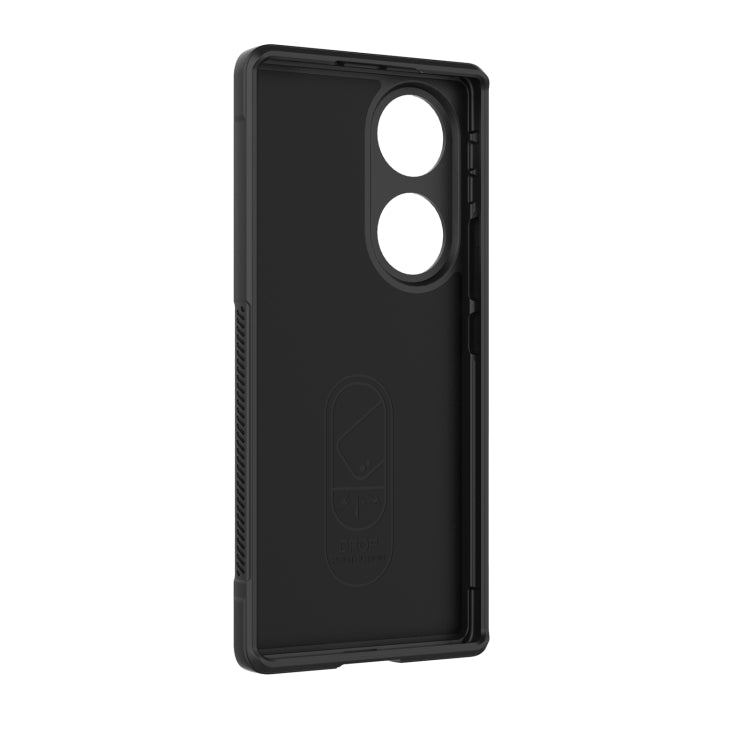 For Honor 70 5G Magic Shield TPU + Flannel Phone Case(Dark Blue) - Honor Cases by buy2fix | Online Shopping UK | buy2fix