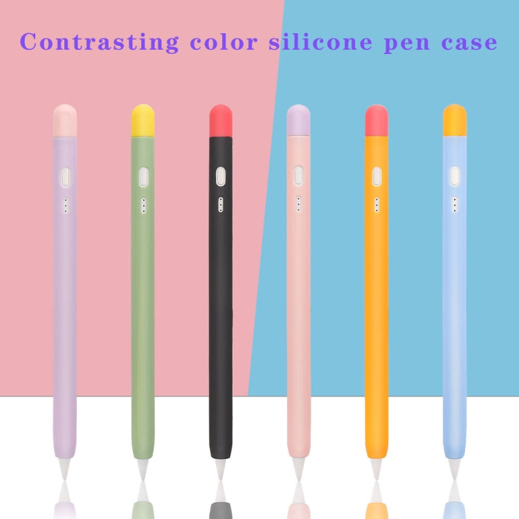 Contrasting Color Series Silicone Protective Pen Case For Yibosi 6(Pink) - Pencil Accessories by buy2fix | Online Shopping UK | buy2fix