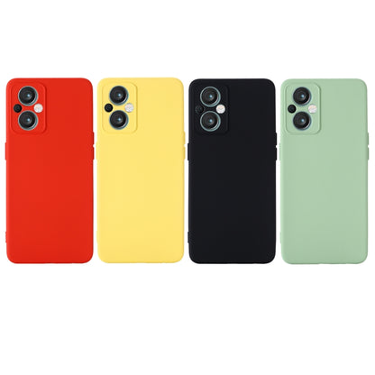 For OPPO A96 5G/Reno7 Z 5G Global/ Reno7 Lite 5G/F21 Pro 5G Global/Reno8 Lite 5G Global Pure Color Liquid Silicone Shockproof Full Coverage Phone Case(Black) - OPPO Cases by buy2fix | Online Shopping UK | buy2fix