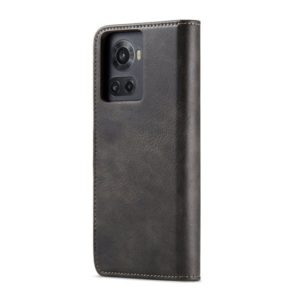 For OnePlus Ace & 10R DG.MING Crazy Horse Texture Detachable Magnetic Leather Phone Case(Grey) - OnePlus Cases by DG.MING | Online Shopping UK | buy2fix