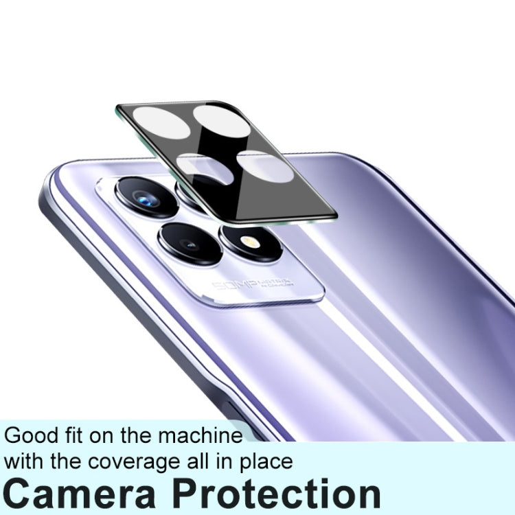 For OPPO Realme 8i imak Integrated Rear Camera Lens Tempered Glass Film with Lens Cap Black Version - For OPPO by imak | Online Shopping UK | buy2fix