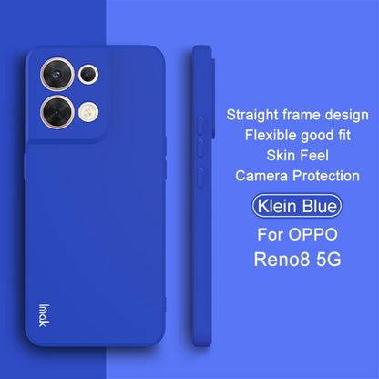 For OPPO Reno8 5G / Reno8 Pro 5G Global IMAK UC-4 Series Straight Edge TPU Soft Protective Case(Klein Blue) - OPPO Cases by imak | Online Shopping UK | buy2fix