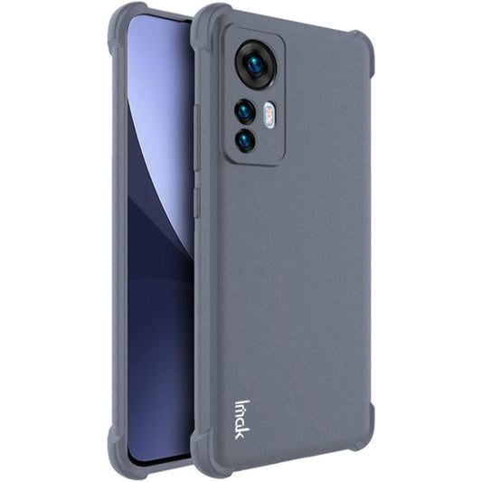 For Xiaomi 12 / 12X IMAK All-inclusive Shockproof Airbag TPU Phone Case with Screen Protector (Matte Grey) - Xiaomi Cases by imak | Online Shopping UK | buy2fix