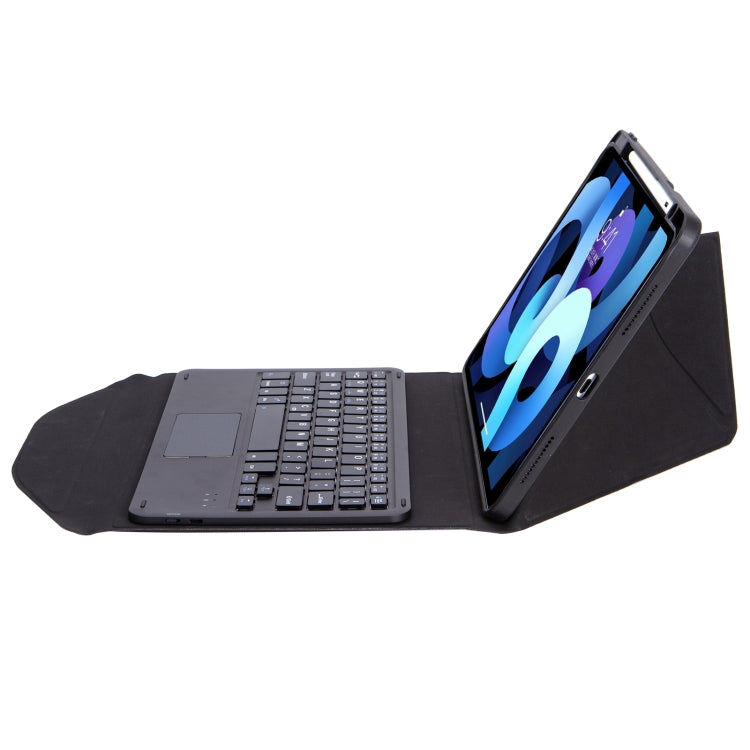 Z102B-A Pen Slot Touchpad Bluetooth Keyboard Leather Tablet Case For iPad 10.2 2021/2020/2019(Black) - Universal by buy2fix | Online Shopping UK | buy2fix