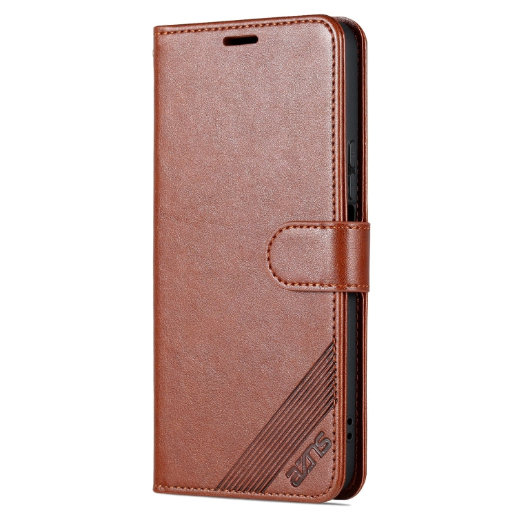 For Honor X40i AZNS Sheepskin Texture Flip Leather Phone Case(Brown) - Honor Cases by AZNS | Online Shopping UK | buy2fix