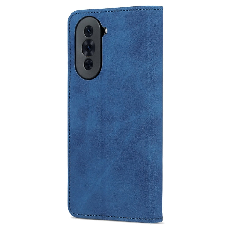 For Huawei nova 10 AZNS Skin Feel Calf Texture Flip Leather Phone Case(Blue) - Huawei Cases by AZNS | Online Shopping UK | buy2fix