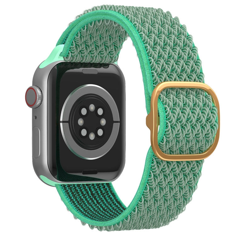 Wave Nylon Watch Band For Apple Watch Ultra 49mm&Watch Ultra 2 49mm / Series 9&8&7 45mm / SE 3&SE 2&6&SE&5&4 44mm / 3&2&1 42mm(Spearmint Green) - Watch Bands by buy2fix | Online Shopping UK | buy2fix