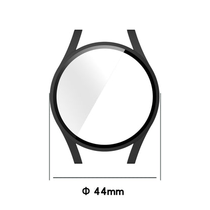 For Samsung Galaxy Watch 5 44 mm Half Coverage Hollowed PC Protective Case(Original Powder) - Watch Cases by buy2fix | Online Shopping UK | buy2fix
